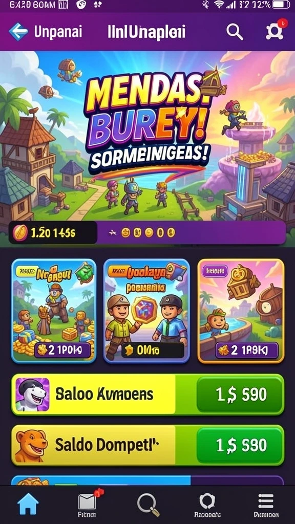 Karakter yang dapat dikustomisasi dengan banyak item.