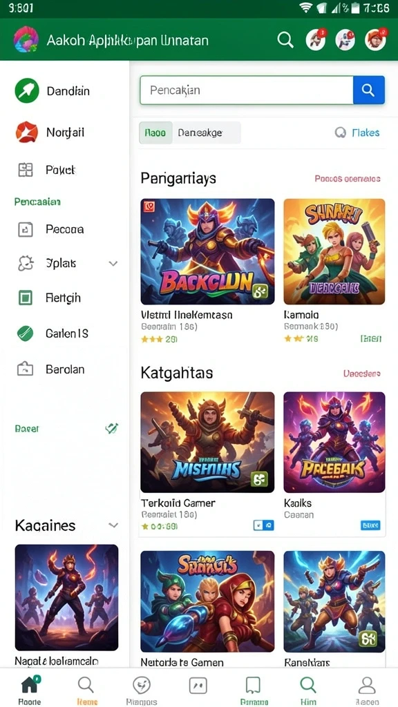 Berbagai pilihan karakter yang dapat dipilih pemain.