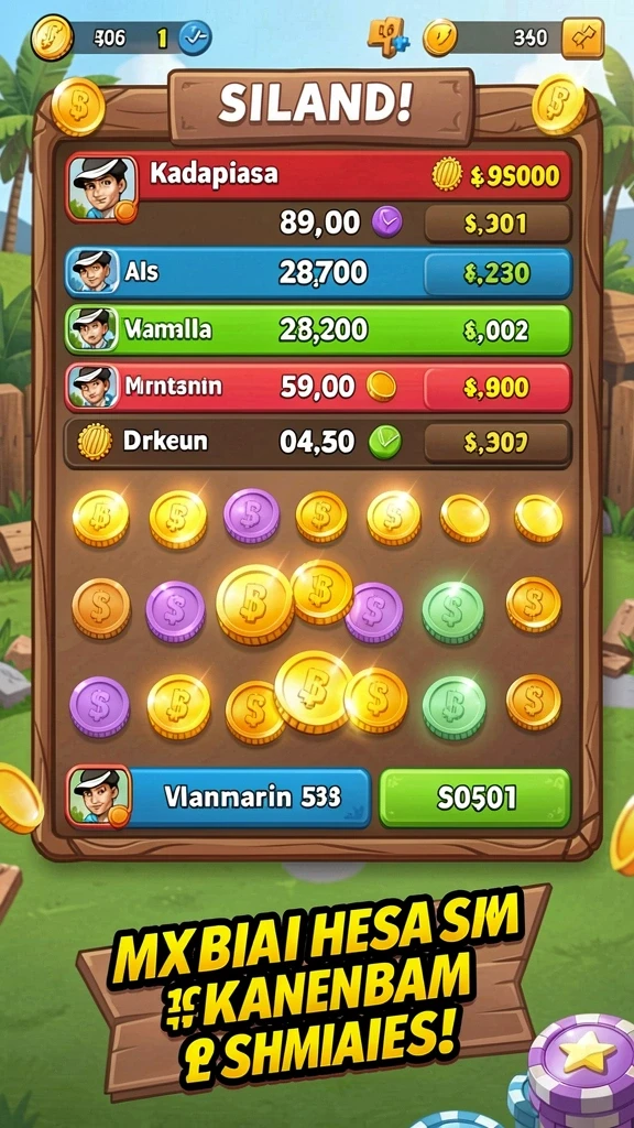 Tampilan mesin slot yang menarik dan interaktif.