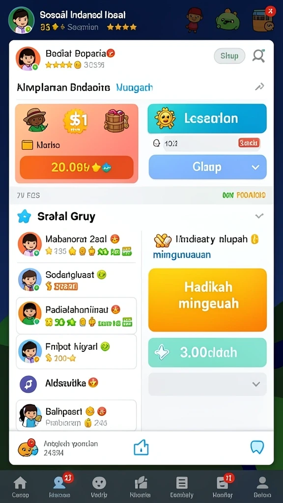 Grafis yang memukau dan penuh warna.