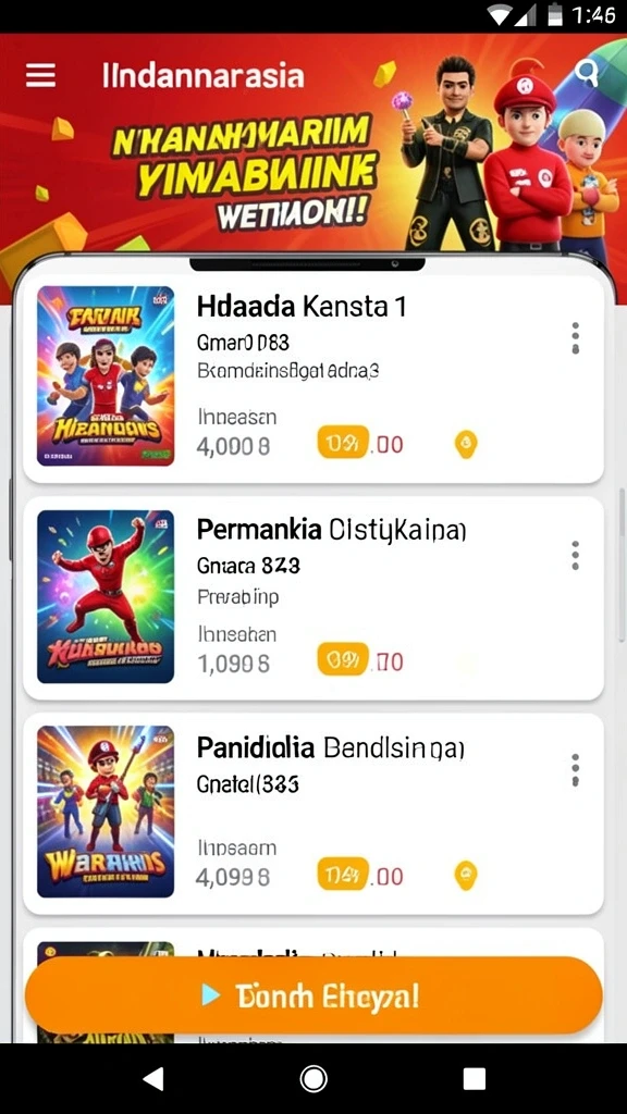 Screenshot menampilkan aksi seru karakter utama.