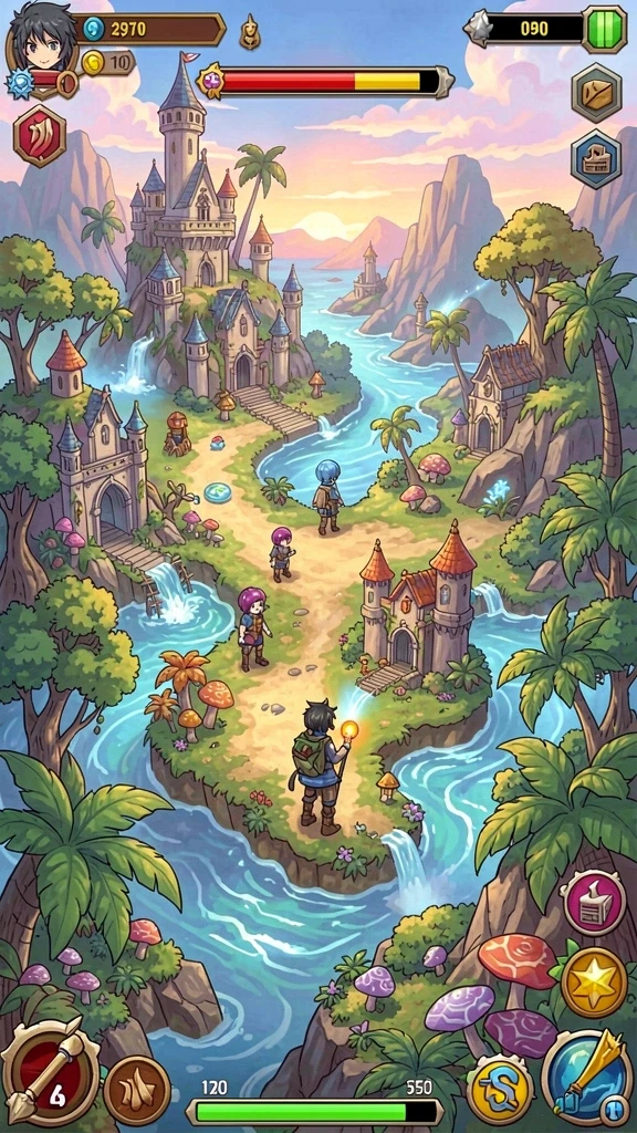 Screenshot menampilkan pemandangan indah dalam game yang memukau.