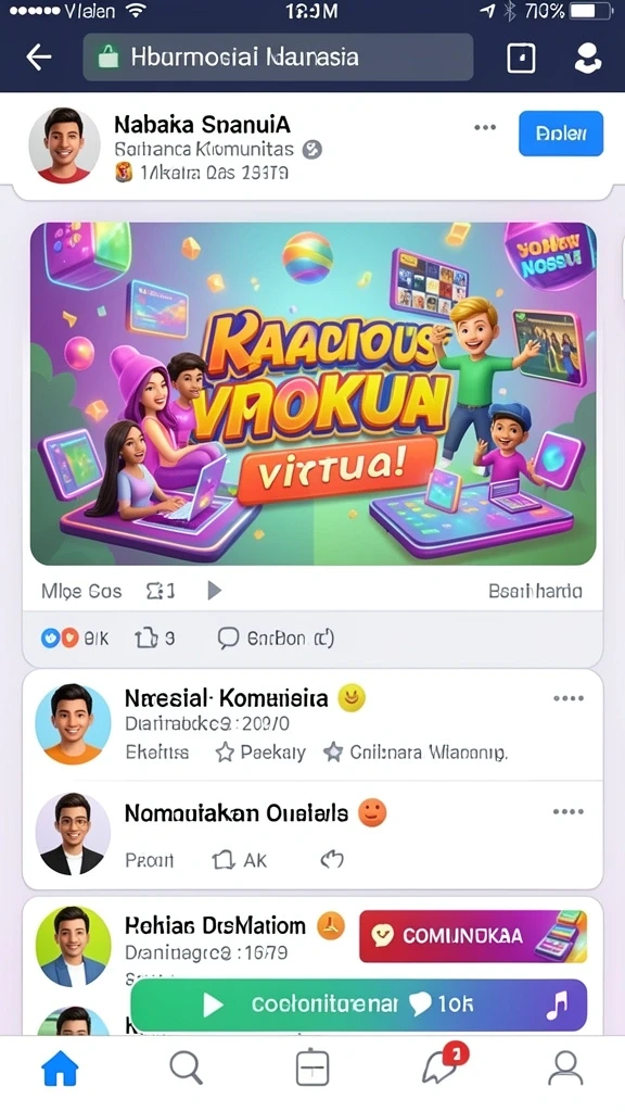 Dunia permainan yang penuh warna dan petualangan.