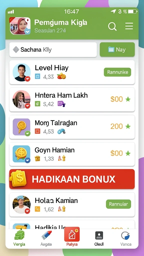 Berbagai pilihan permainan yang seru dan menantang.