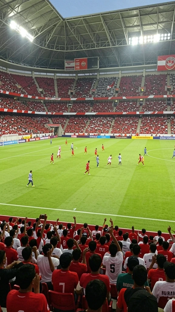 Visualisasi pemandangan alam yang memukau dalam game.