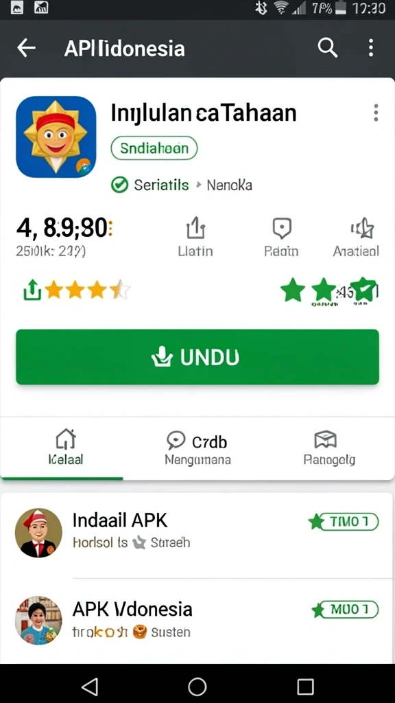 Tampilan antarmuka yang ramah pengguna.