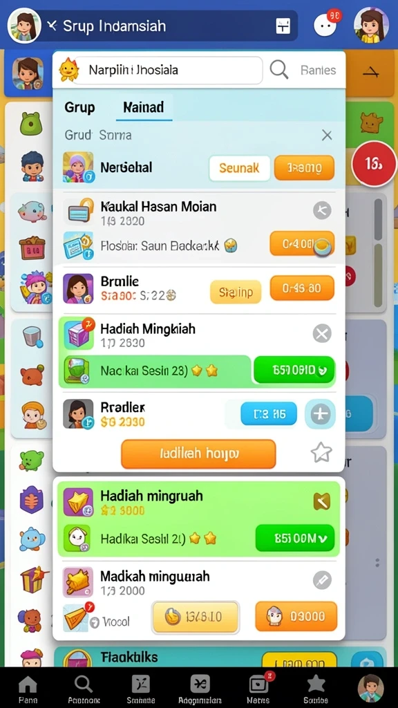Tampilan antarmuka yang menarik dan user-friendly.