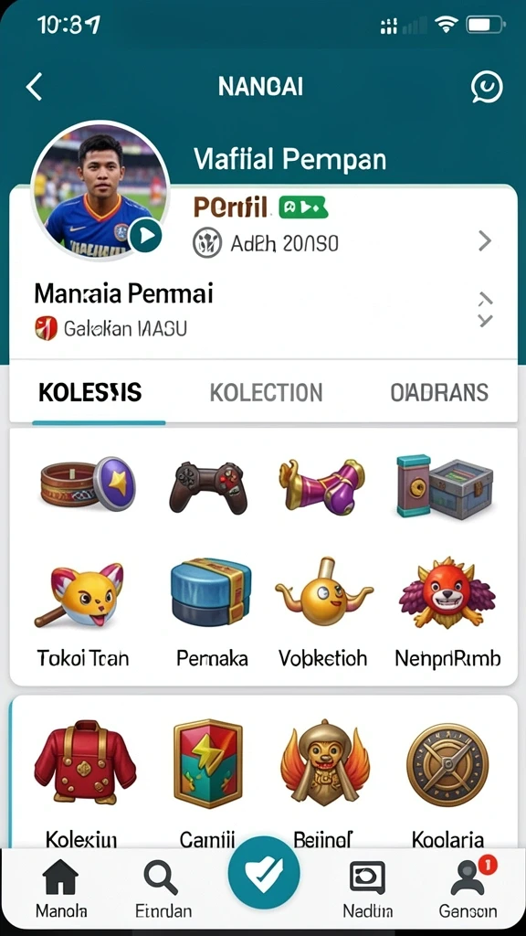 Karakter menarik dengan desain yang unik.