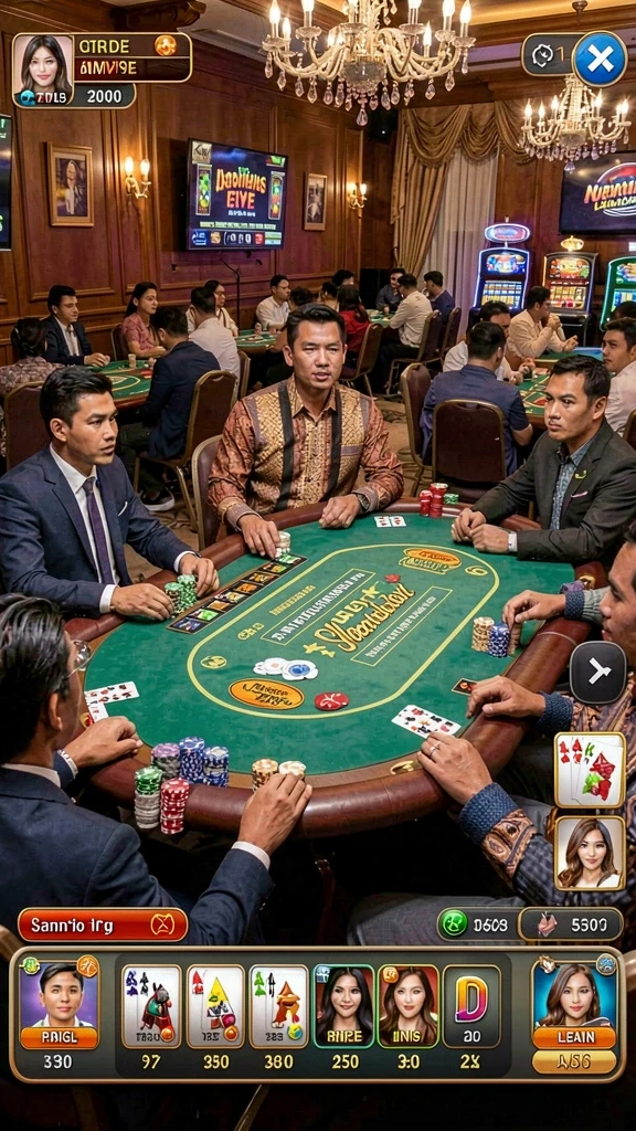 Gambaran antarmuka awal permainan MINISLOT.
