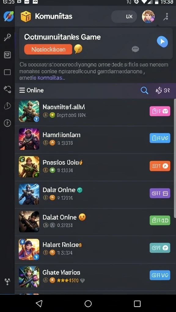 Screenshot menunjukkan aksi seru dalam permainan.