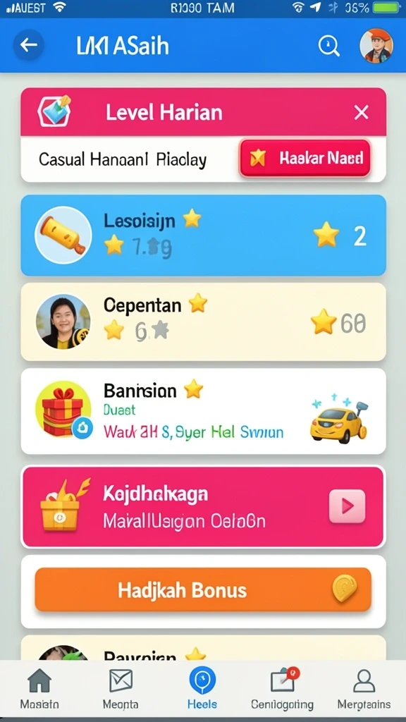Beragam item dan reward menarik.