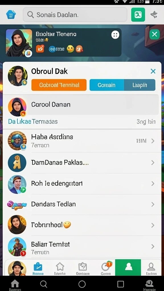 Antarmuka pengguna yang sederhana dan menarik.