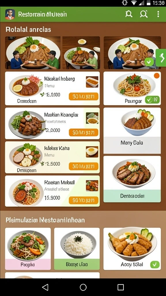 Tampilan antarmuka yang sederhana dan menarik.