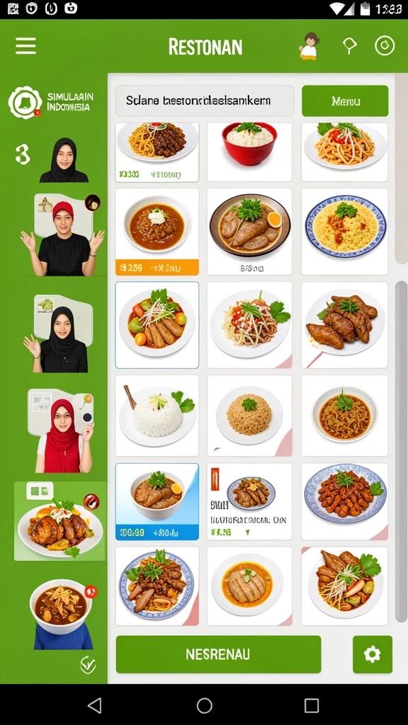 Tampilan antarmuka utama yang menarik.
