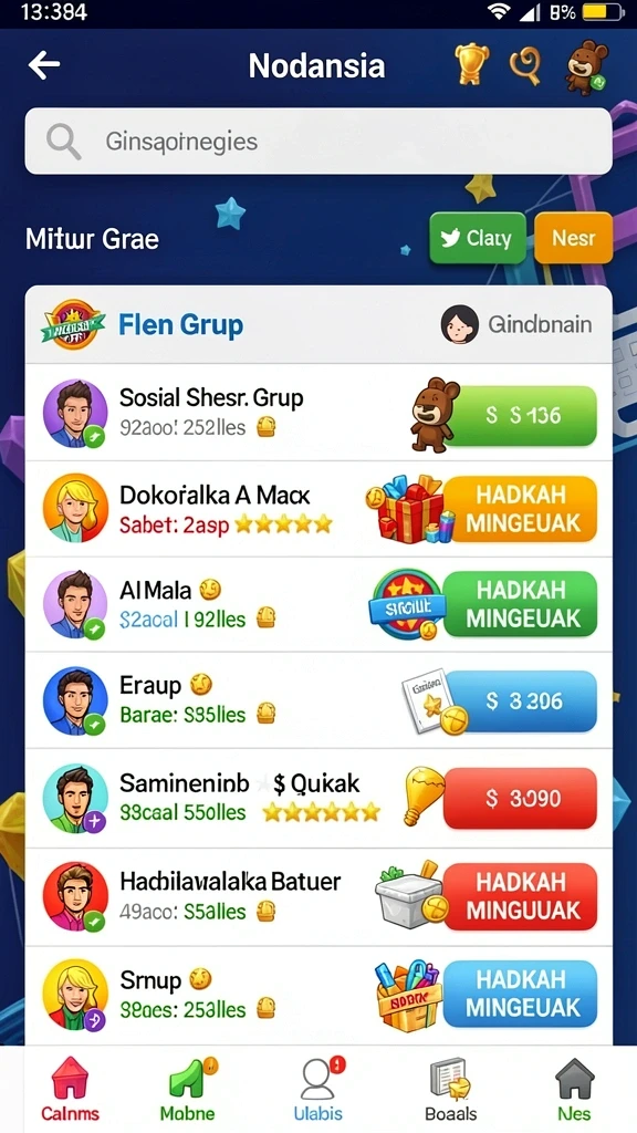 Screenshot menunjukkan tampilan antarmuka yang menarik.