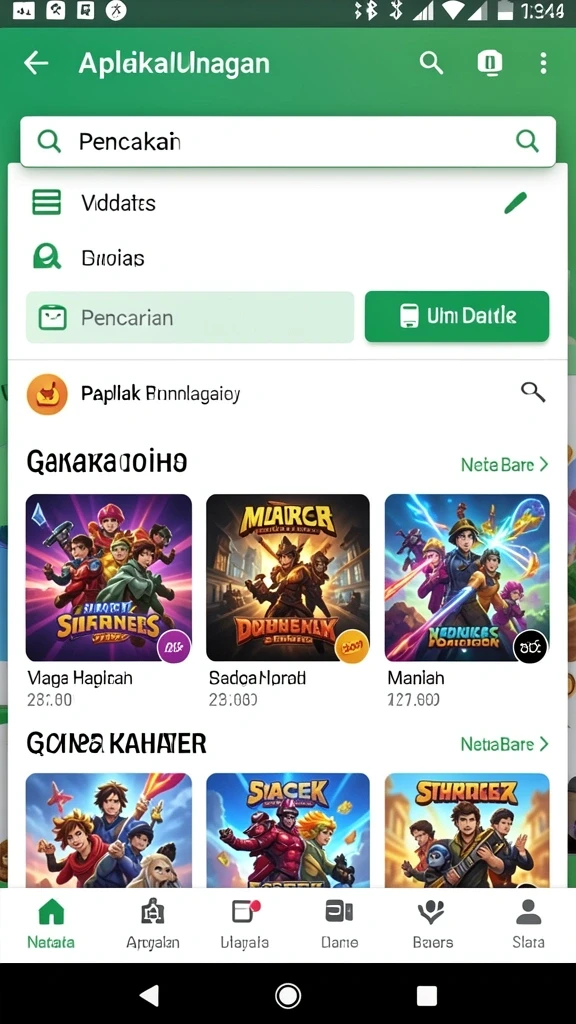 Screenshot menunjukkan tampilan antarmuka pengguna yang menarik.